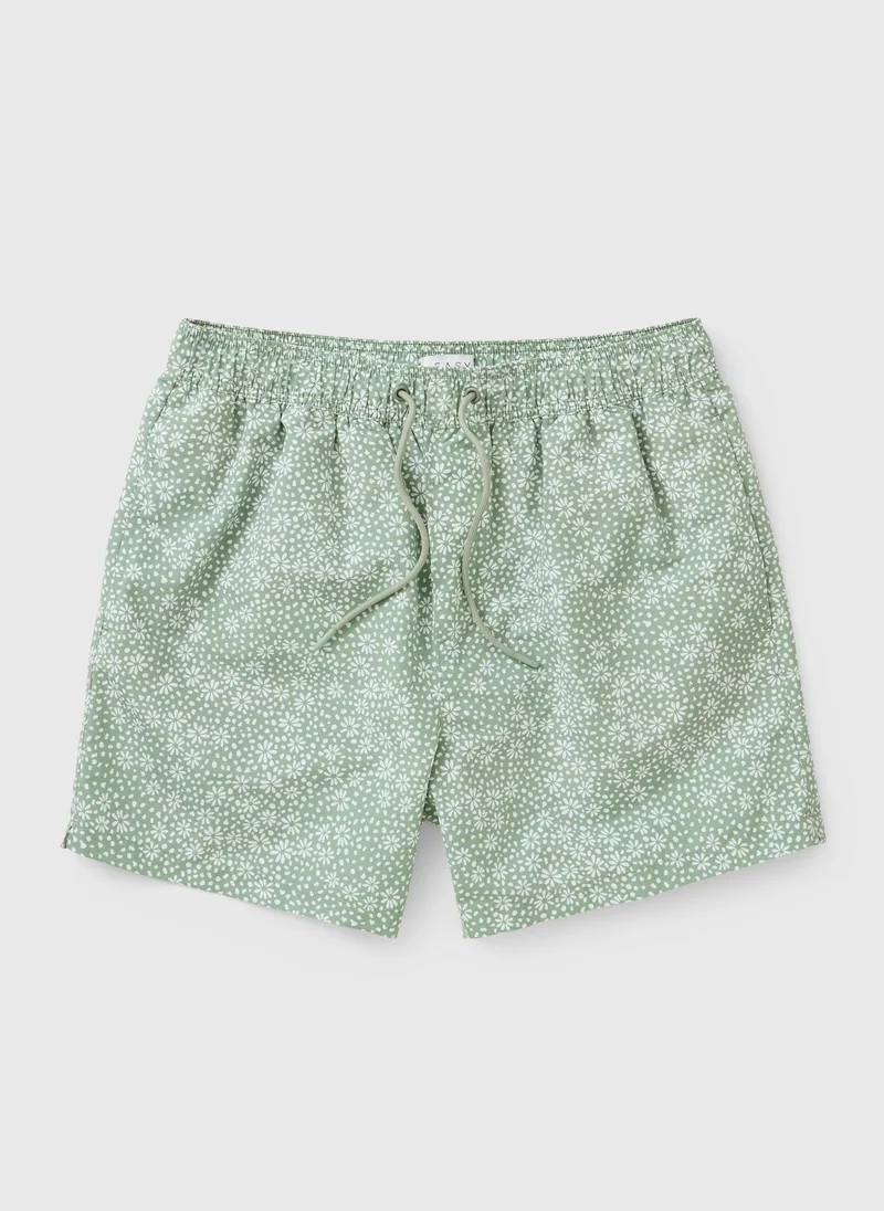Matalan Green Ditsy Floral Essential Swim Shorts